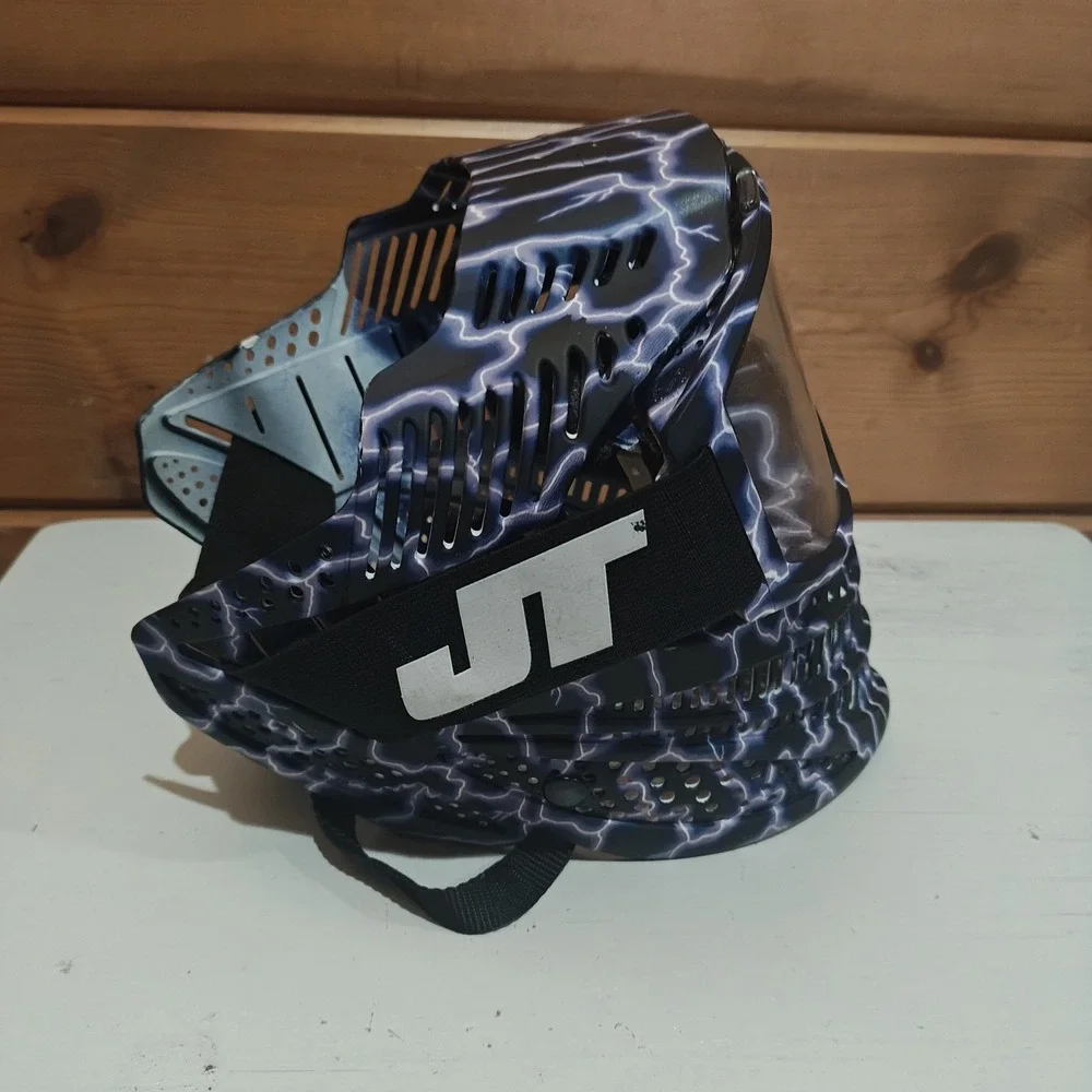 JT Airsoft Tactical Mask‎ Paintball Protective Full Face Purple Lightning Z30